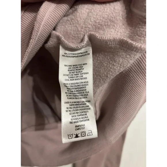 Calvin Klein Performance M Crew Neck Sweatshirt Pullover Cozy Rose Pink Logo - Picture 10 of 10